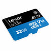 Lexar High Performance 633x 32GB MicroSD Memory Card angled