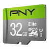 PNY Elite 32GB MicroSD Memory Card angled