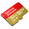 32GB SanDisk Extreme microSD Memory Card SDSQXAF-032G-GN6MA angled