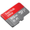SanDisk Ultra 512GB MicroSD 150Mb/s Memory Card SDSQUAC-512G-GN6MA angled