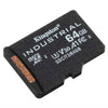 64GB Kingston Industrial Grade microSD Memory Card angled