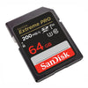 New Model SanDisk Extreme Pro 128GB SD Memory Card SDXC 200Mb/s SDSDXXU-064G-GN4IN Angle left