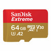 64GB SanDisk Extreme microSD Memory Card SDSQXAH-064G-GN6MA