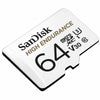SanDisk High Endurance 64GB MicroSD Memory Card SDSQQNR-064G-GN6IA angled