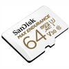 SanDisk Max Endurance 64GB MicroSD Memory Card SDSQQVR-064G-GN6IA angle