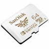 SanDisk Nintendo Licensed 64GB Memory Card SDSQXAT-064G-GNCZN angled