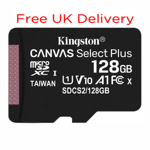 Free Delivery Kingston Canvas Select Plus 128GB MicroSD Memory Card SDCS2/128GB 