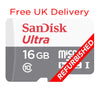 Free Delivery Refurbished SanDisk Ultra 16GB MicroSD Memory Card 98MB/s SDSQUNC-016G-GN3MN  Edit alt text