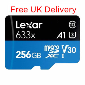 Free Delivery Lexar High Performance 633x 256GB MicroSD Memory Card  Edit alt text