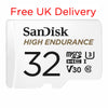 Free Delivery SanDisk High Endurance 32GB MicroSD Memory Card SDSQQNR-032G-GN6IA