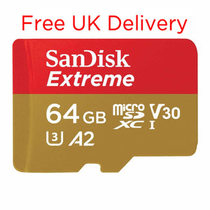 Free Delivery 64GB SanDisk Extreme microSD Memory Card SDSQXA2-064G-GN6MA