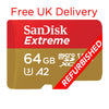 Free Delivery Refurbished SanDisk Extreme 64GB MicroSD Memory Card