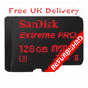 Free Delivery Refurbished SanDisk Extreme Pro 128GB UHS-II MicroSD Memory Card