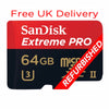 Free Delivery Refurbished SanDisk Extreme Pro 64GB UHS-II MicroSD Memory Card