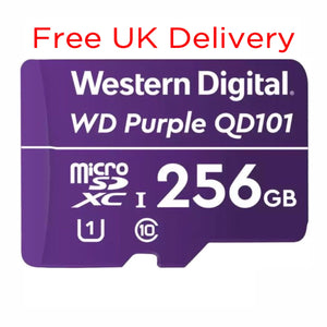 Free Delivery 256GB Western Digital Purple microSD Memory Card