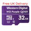 Free Delivery 32GB Western Digital Purple microSD Memory Card