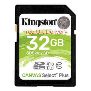 Kingston Canvas Select Plus 128GB SD Memory Card SDS2/32GB free delivery
