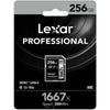 Lexar Professional 1667x 256GB UHS-II SD Memory Card LSD256GCB1667 retail pack