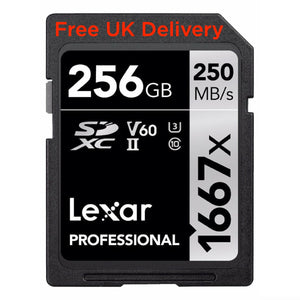 Lexar Professional 1667x 256GB UHS-II SD Memory Card LSD256GCB1667 free delivery