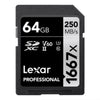 Lexar Professional 1667x 64GB UHS-II SD Memory Card LSD64GCB1667