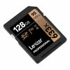 Lexar Professional 633x 128GB MicroSD Memory Card LSD128CB633 angle left