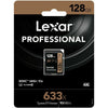 Lexar Professional 633x 128GB MicroSD Memory Card LSD128CB633 retail pack
