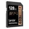 Lexar Professional 633x 128GB MicroSD Memory Card LSD128CB633 angle