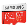 Samsung Evo Plus 64GB MicroSD Memory Card angled