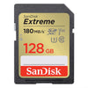SanDisk Extreme 128GB SD Memory Card SDXC 180Mb/s