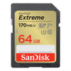 New Model SanDisk Extreme 64GB SDXC 170Mb/s Memory Cad SDSDXV2-064G-GNCIN