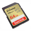 New Model SanDisk Extreme 64GB SDXC 170Mb/s Memory Cad SDSDXV2-064G-GNCIN angle left