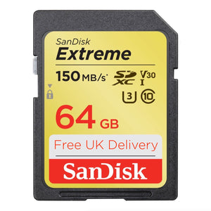 SanDisk Extreme 64GB SDXC Memory Cad SDSDXV6-064G-GNCIN free delivery