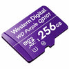 256GB Western Digital Purple microSD Memory Card angled