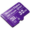 32GB Western Digital Purple microSD Memory Card angled